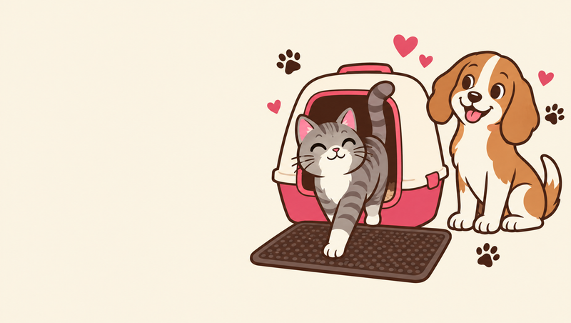 Cat Litter Corner illustration