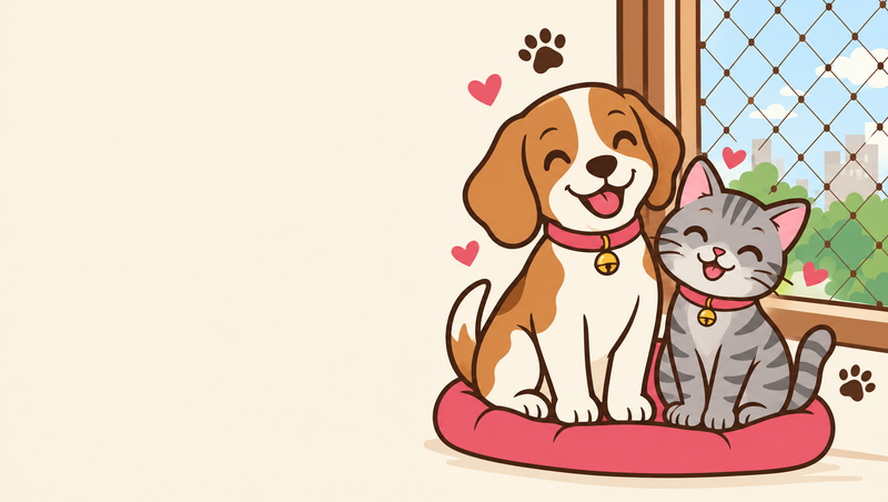 Cat Safe Sound illustration