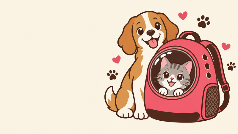 Cat Travel Adventures illustration