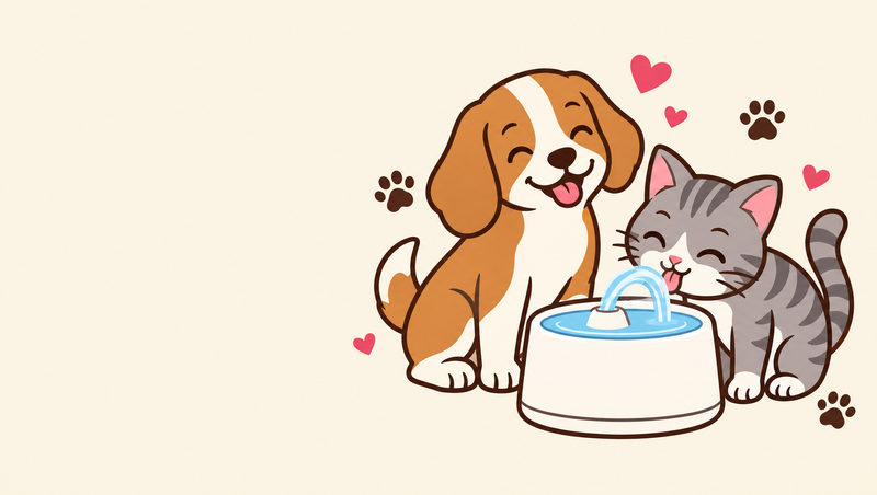 Cat Water Fountains illustration