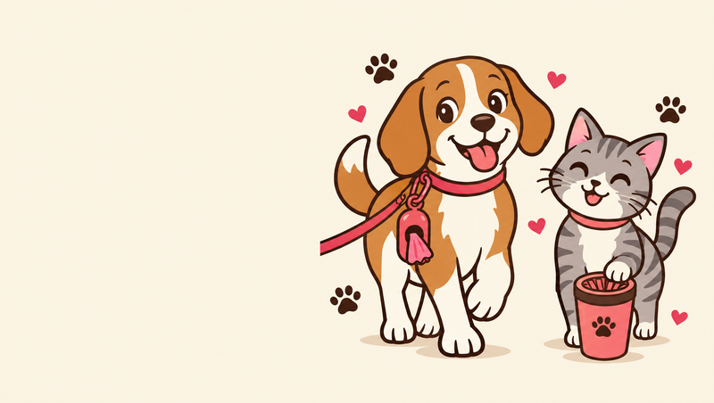 Dog Clean Up illustration