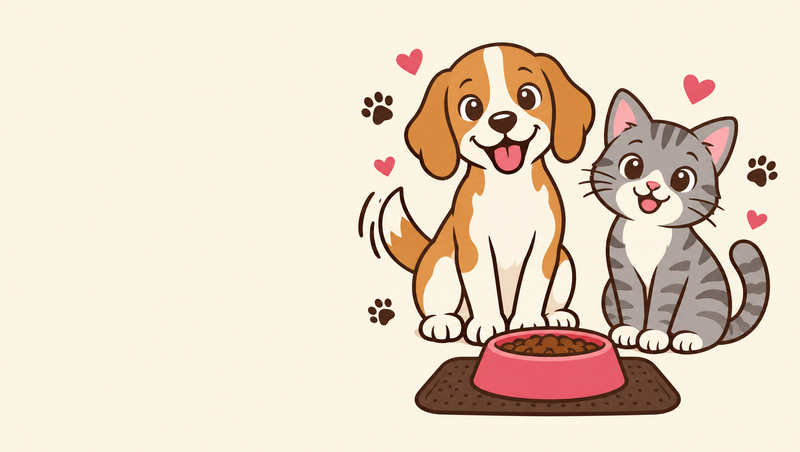 Dog Food Feeding illustration