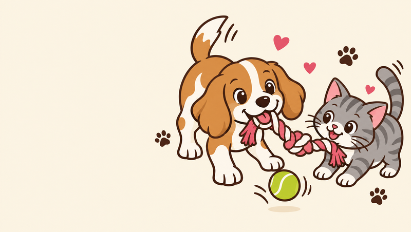 Dog Toys Play illustration