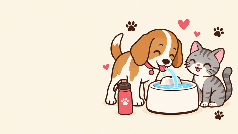 Dog Water Fountains illustration