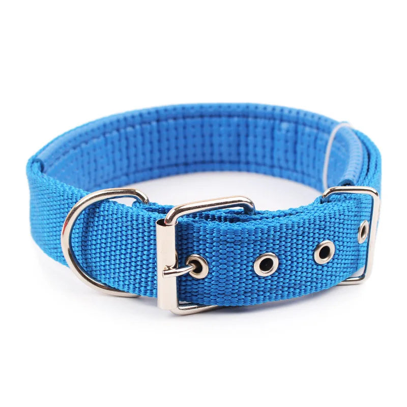 Solid Colour Nylon Collar for Dogs