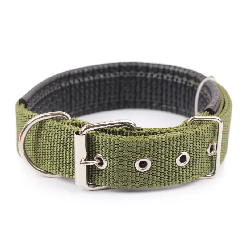 Solid Colour Nylon Collar for Dogs