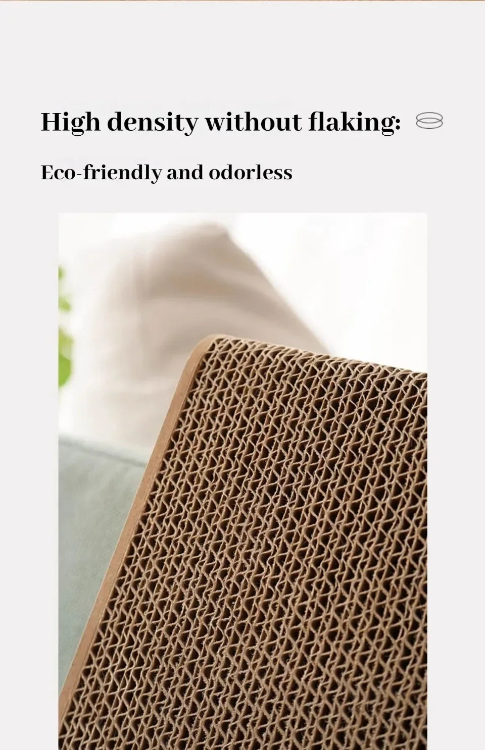 L-Shaped Cardboard Cat Scratcher