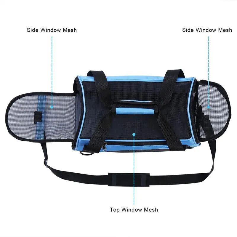 Soft foldable mesh pet carrier bag – photo 6