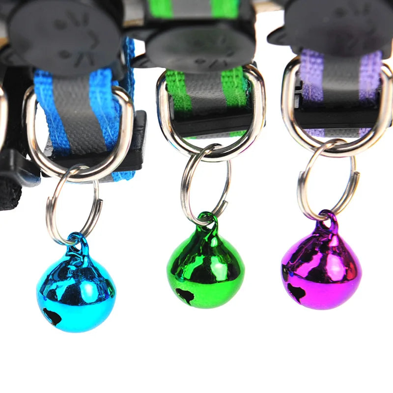 Reflective breakaway cat collar with bell – photo 12