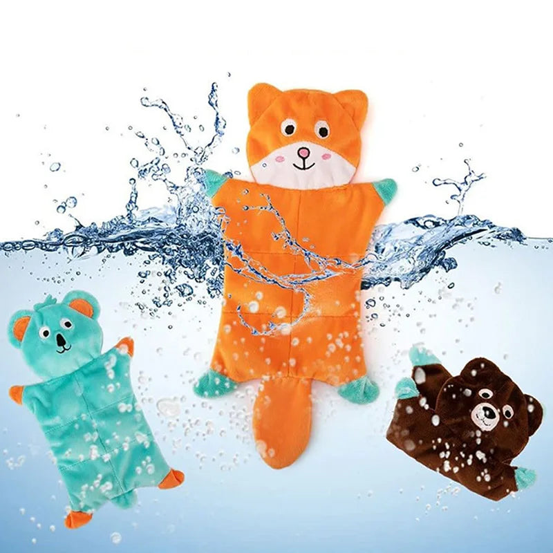 Animal-shaped plush squeaky dog toy – photo 3