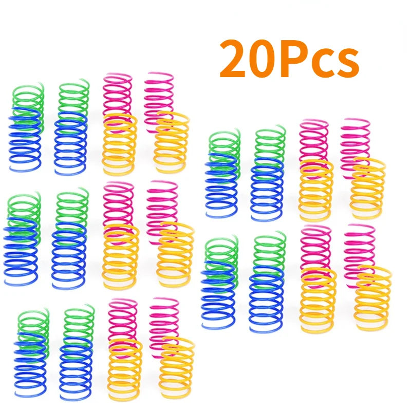 Spiral Spring Cat Toys, Colourful Coil Springs for Cats & Kittens – photo 9