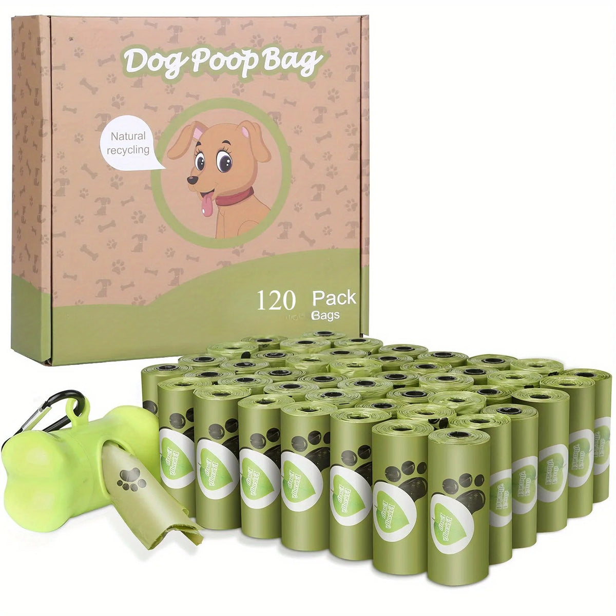 Dog Poop Bags, 8 Rolls – photo 2