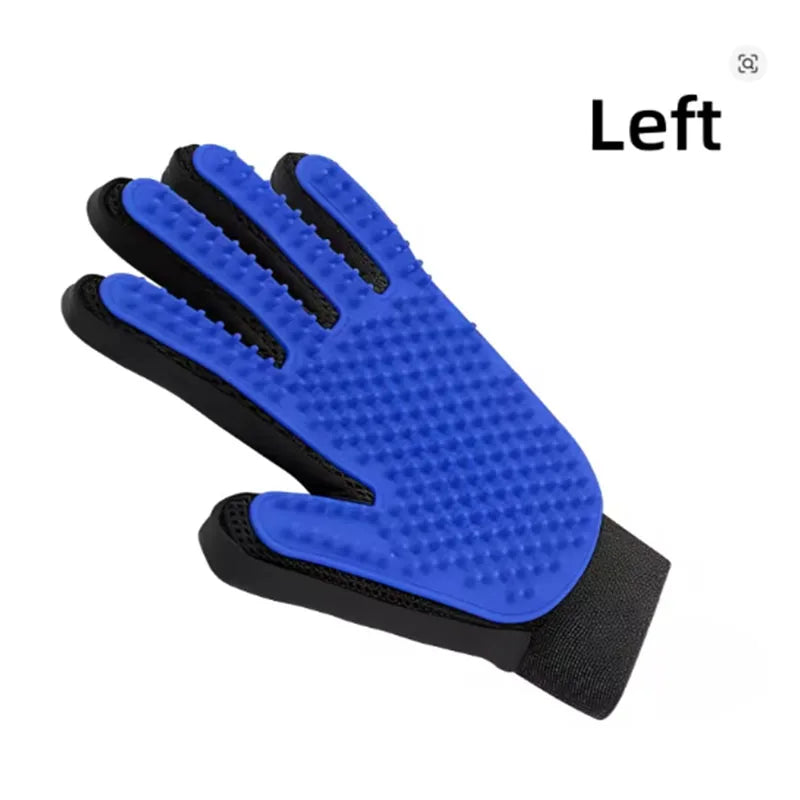 Silicone pet grooming glove for cats and dogs – photo 11