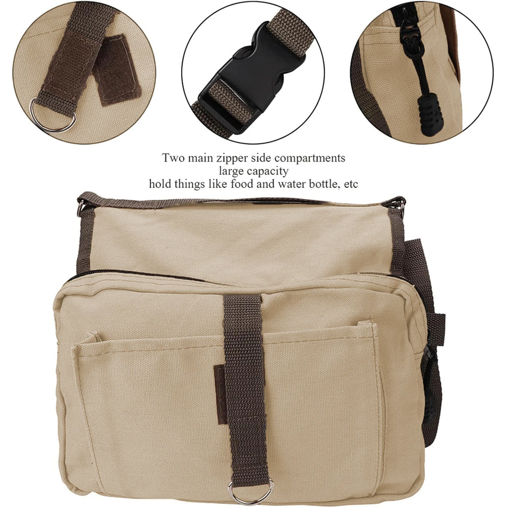 Canvas Saddle Bag Backpack for Dogs – photo 3