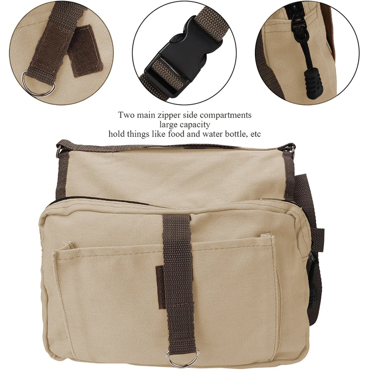 Canvas Saddle Bag Backpack for Dogs – photo 3