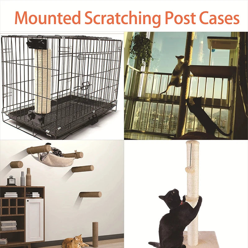 Replacement sisal rope scratching post for a cat tree – photo 4