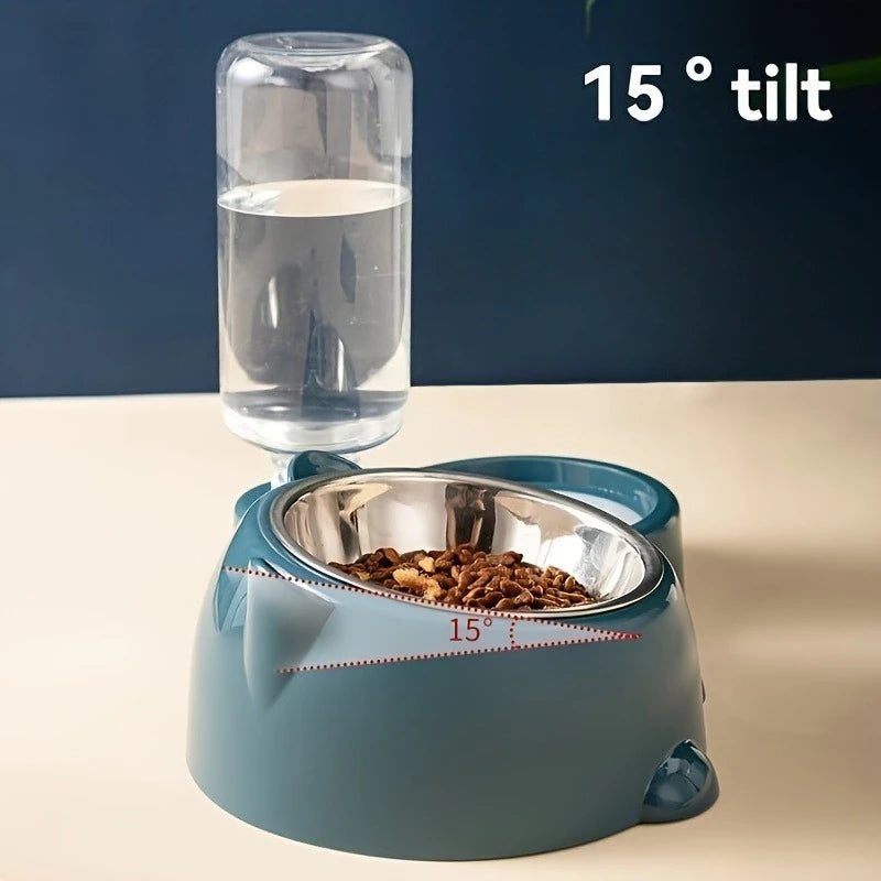 Gravity pet food feeder and water dispenser set – photo 5