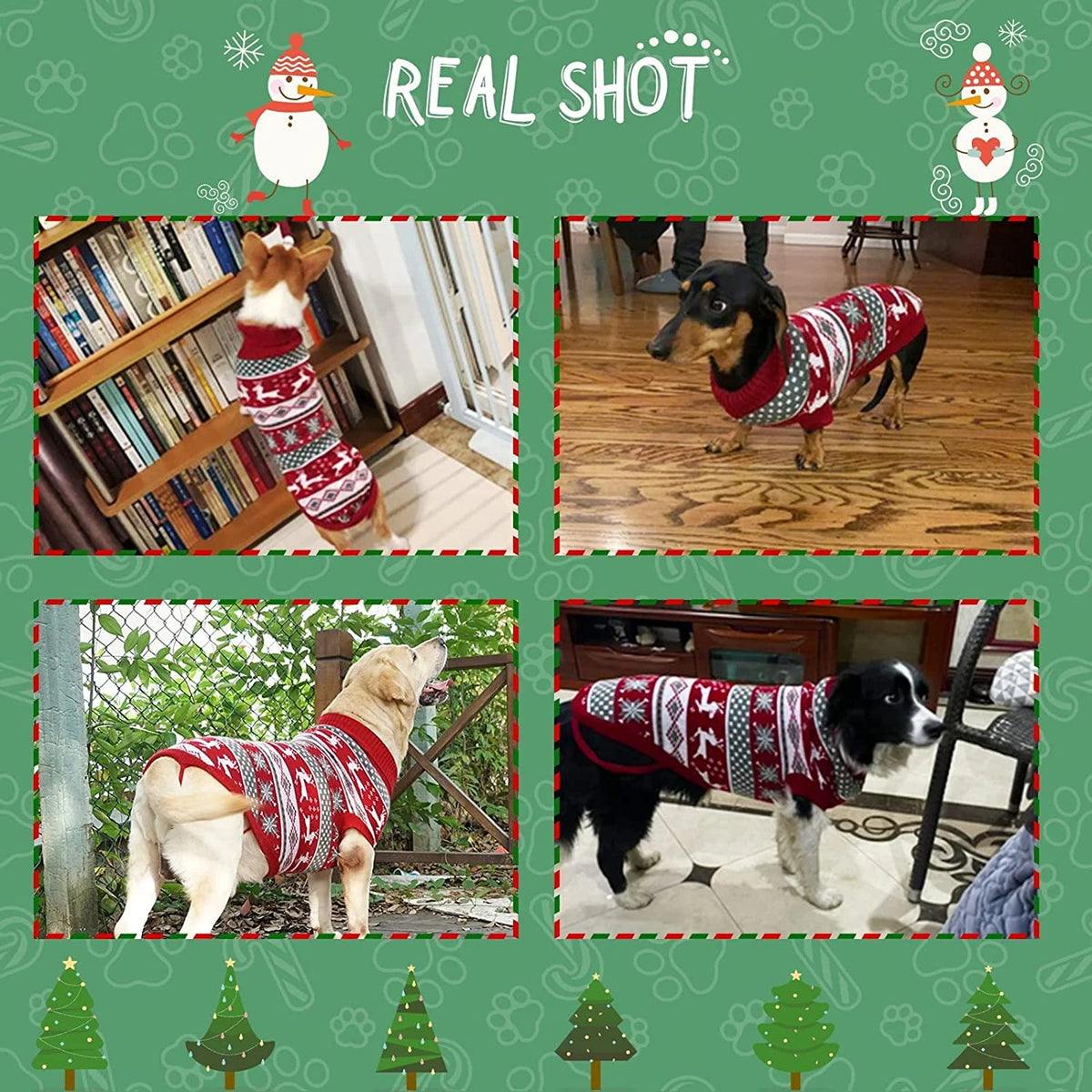 Christmas Reindeer Knitted Dog Jumper