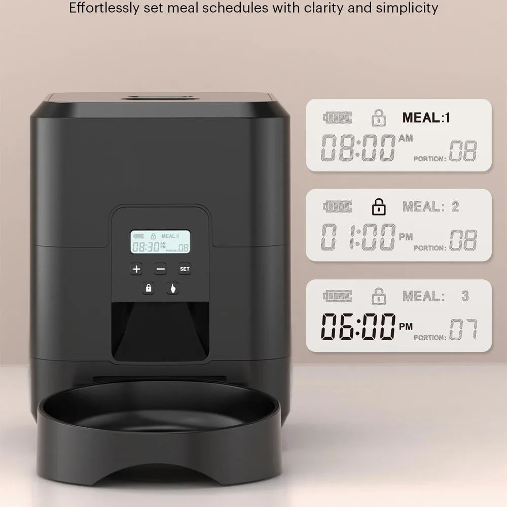 Automatic timed pet feeder with LCD display – photo 3