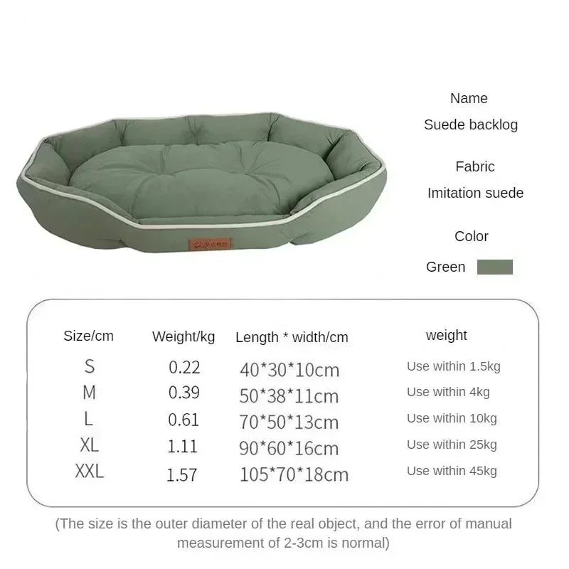 Plush Donut Dog Bed with Raised Edges