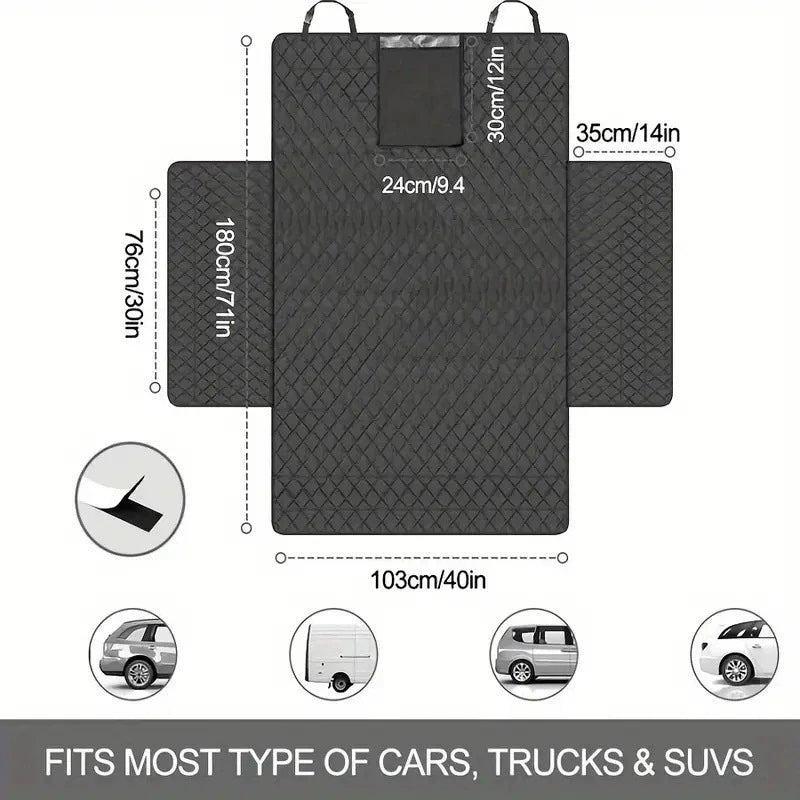 Waterproof dog car seat cover in an SUV – photo 4