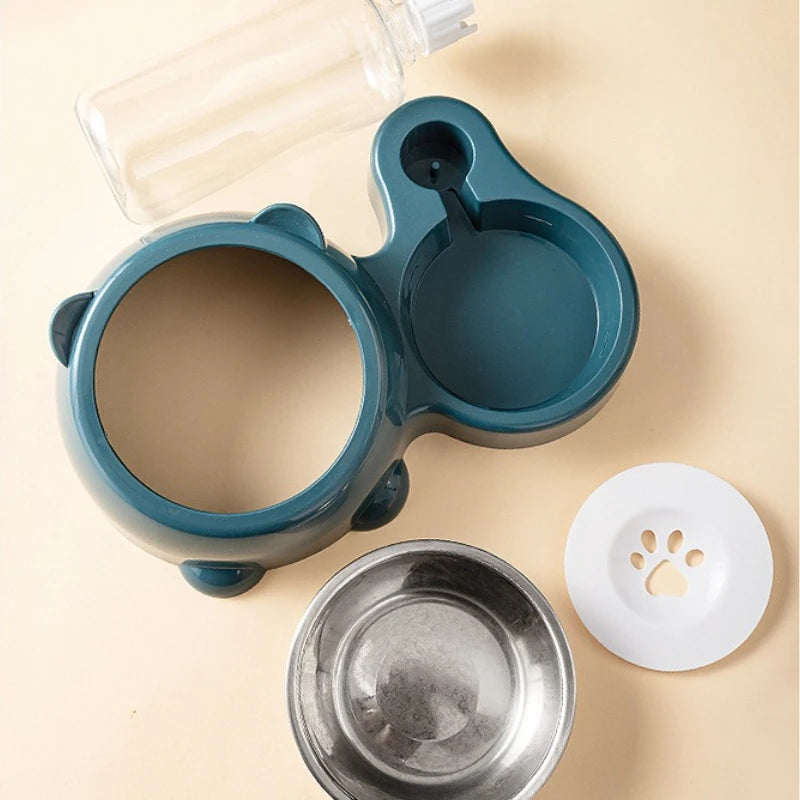 Gravity pet food feeder and water dispenser set – photo 4