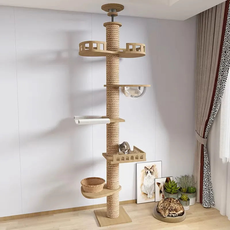 Adjustable Floor-to-Ceiling Cat Tree 250–270cm