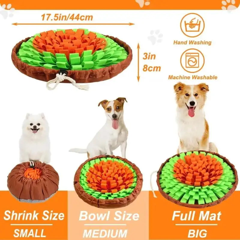 Snuffle mat with hidden treats for cats and dogs – photo 3