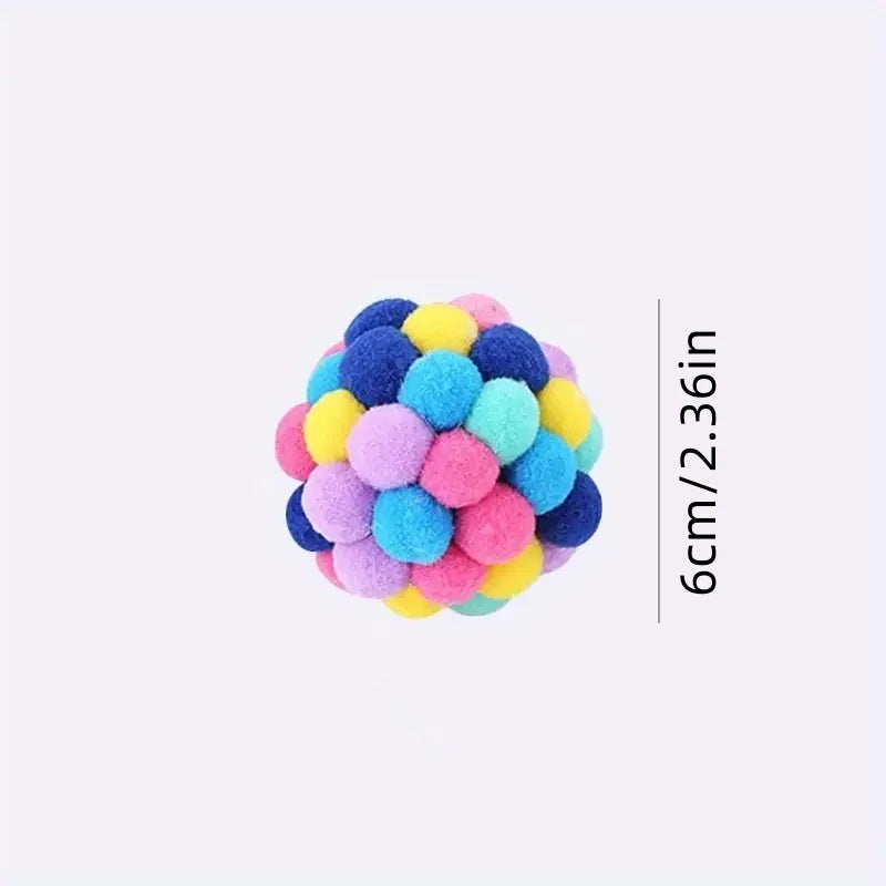 Plush & Bell Ball Toys for Cats