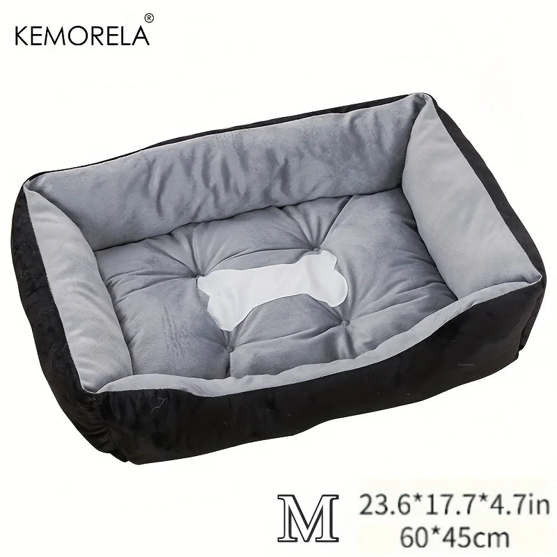 Plush dog bed with soft high-rebound filling – photo 11