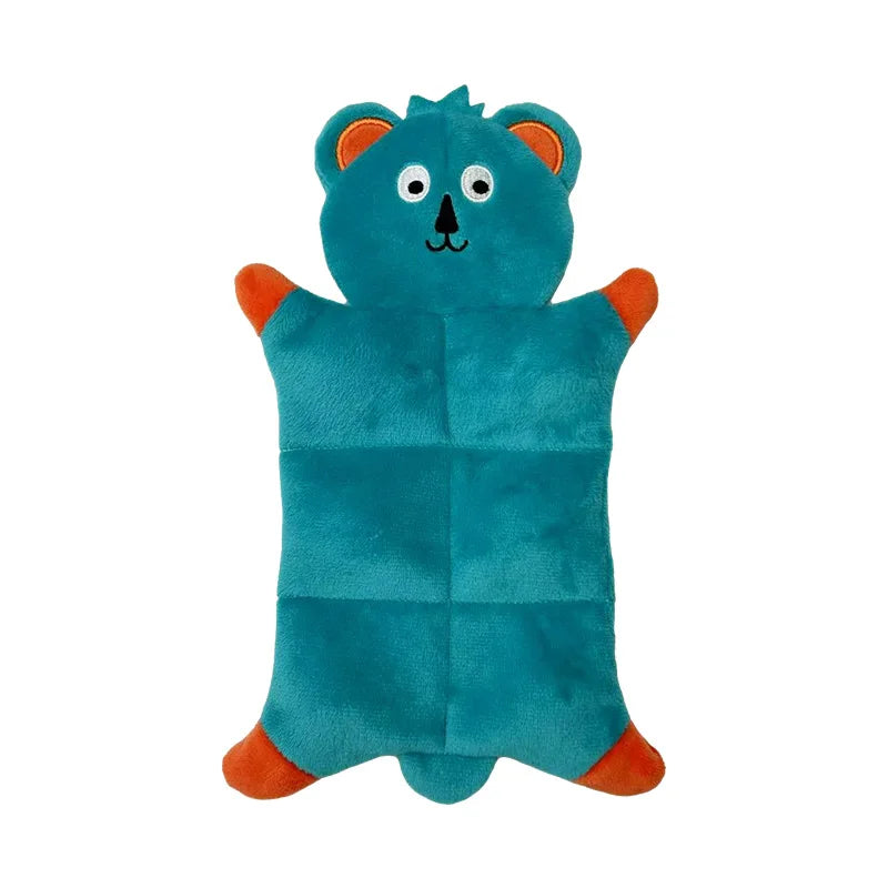 Animal-shaped plush squeaky dog toy – photo 12