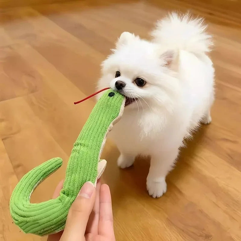 Long soft plush snake kick toy for cats and dogs – photo 4