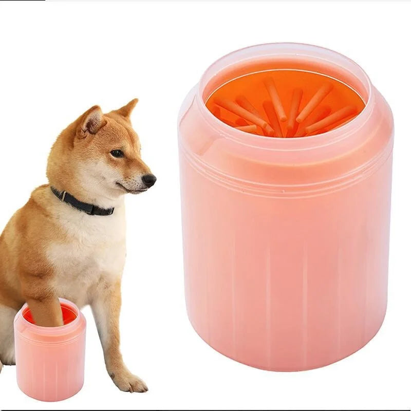 Dog paw cleaner cup with silicone bristles – photo 7