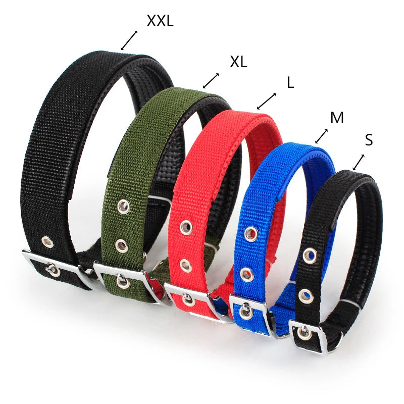 Nylon dog collar in solid colours – photo 4