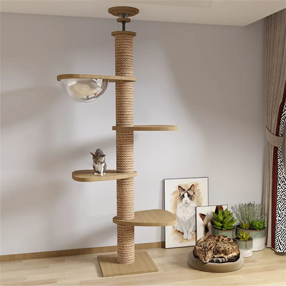 Adjustable Floor-to-Ceiling Cat Tree 250–270cm