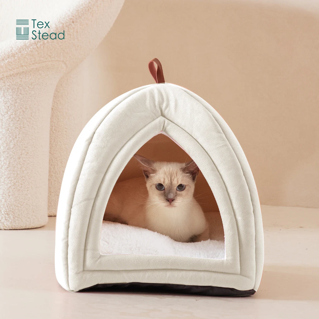 Foldable Velvet Cat Cave Bed 38cm