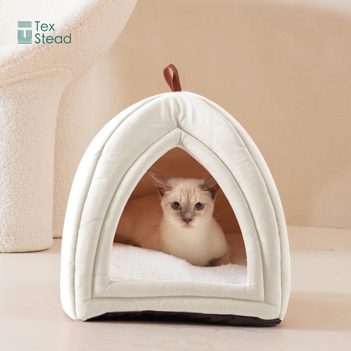 Foldable Velvet Cat Cave Bed 38cm