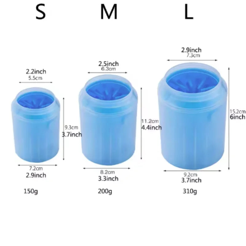 Dog paw cleaner cup with silicone bristles – photo 10
