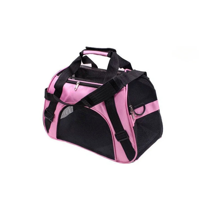 Foldable Mesh Pet Carrier Bag for Cats & Dogs