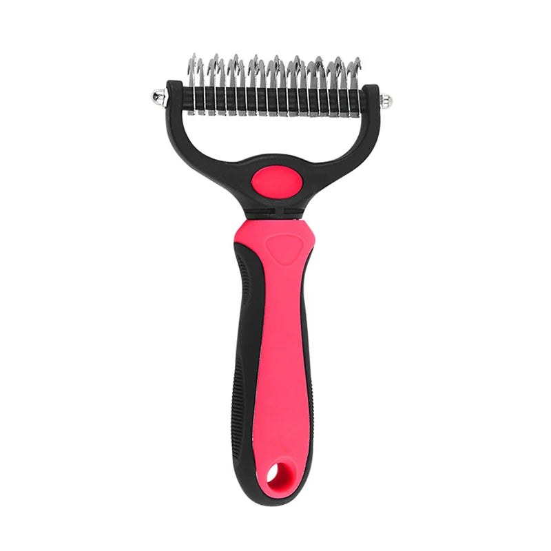 Stainless Steel Deshedding Brush for Cats & Dogs