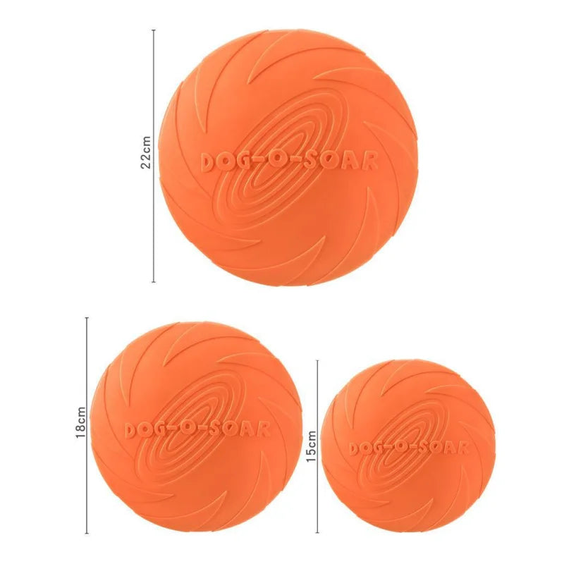 Colourful soft silicone flying disc toy for dogs – photo 6