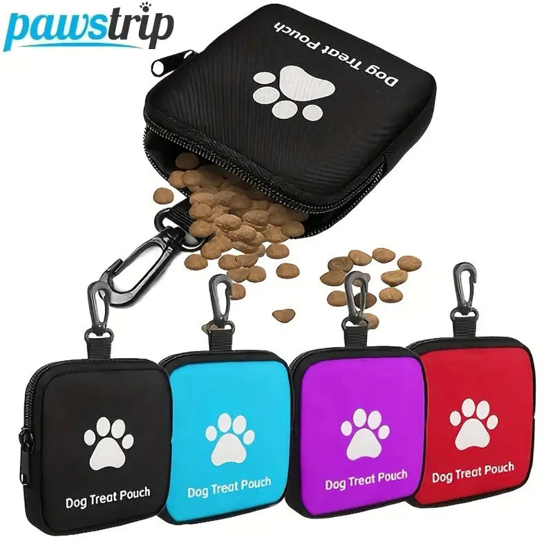 Portable dog treat training bag