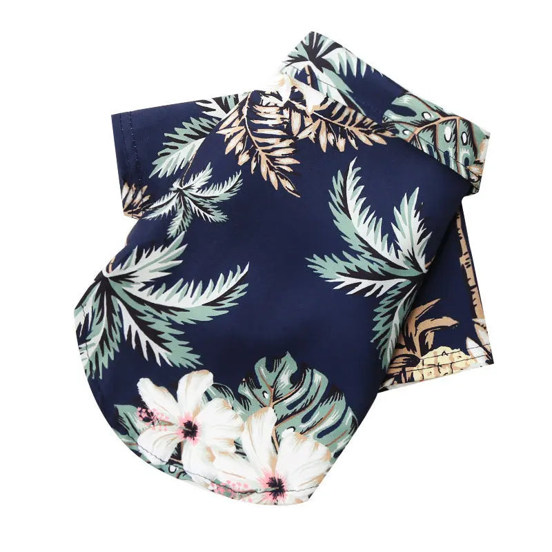 Dog wearing a Hawaiian pineapple-print shirt – photo 10