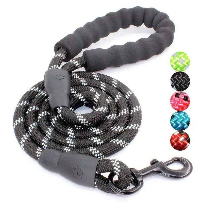 Reflective nylon dog lead with padded handle – photo 7