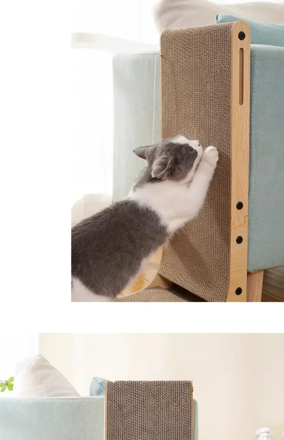 L-Shaped Cardboard Cat Scratcher