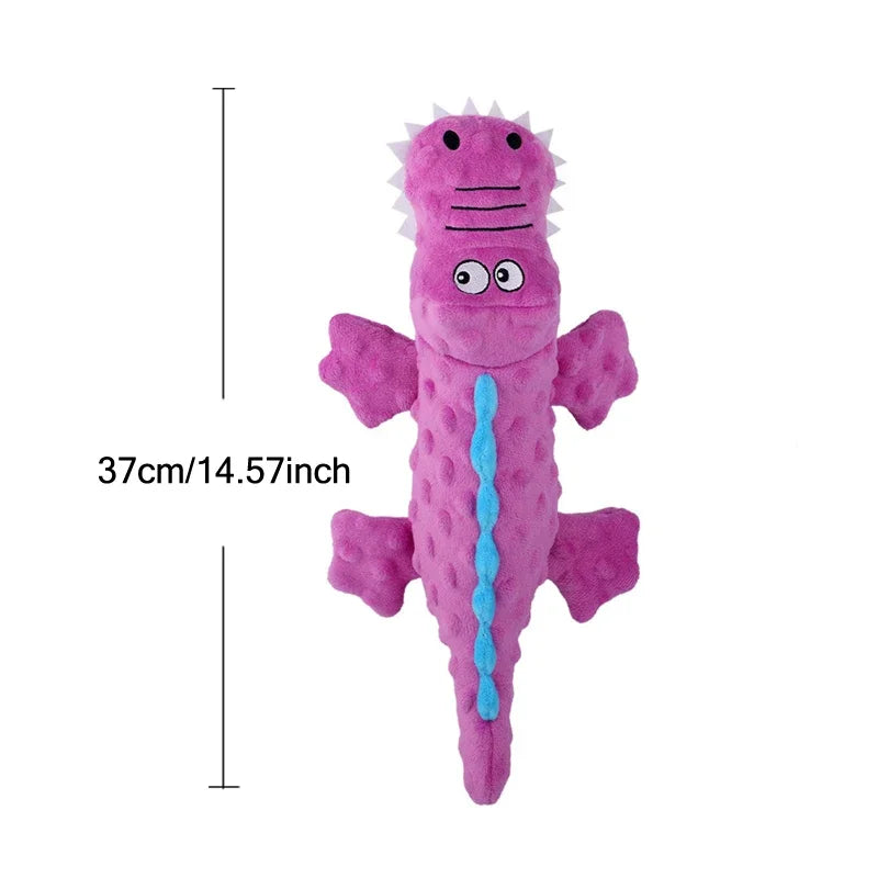 Squeaky Plush Crocodile Toy for Dogs