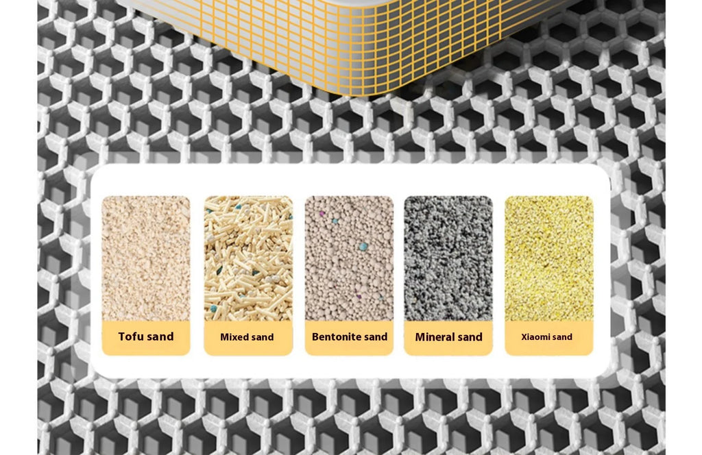 Two-layer cat litter mat in front of a litter tray – photo 12