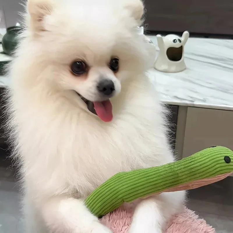 Long soft plush snake kick toy for cats and dogs – photo 5