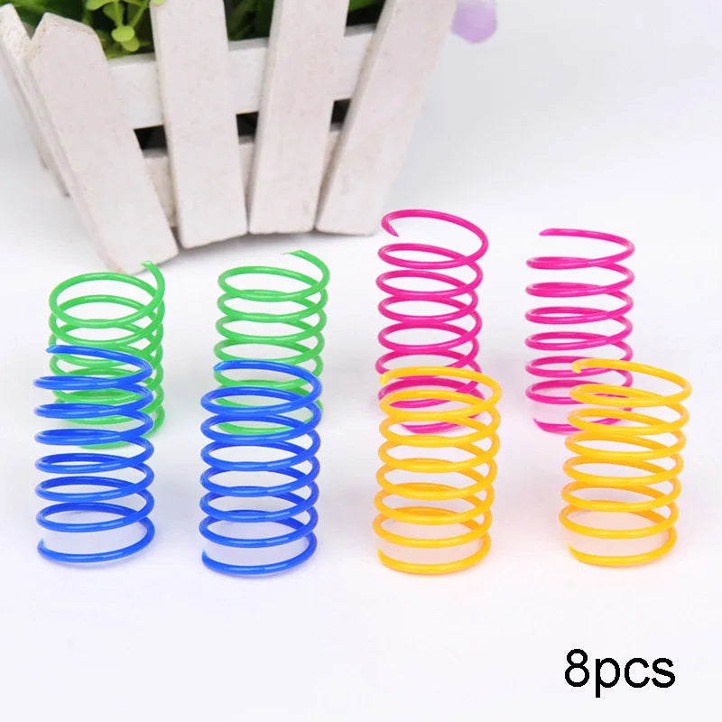 Spiral Spring Cat Toys, Colourful Coil Springs for Cats & Kittens – photo 4