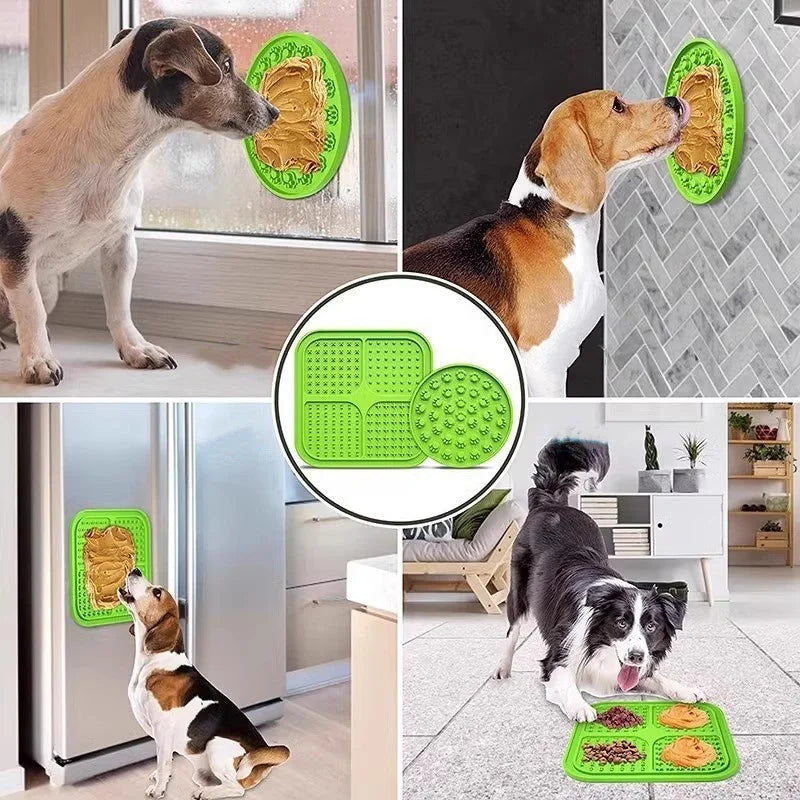 Dog Lick Mat with Suction Cups, Silicone Slow Feeder Mat 15.5cm – photo 3
